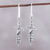 Sterling silver dangle earrings, 'Protective Swords' - Sterling Silver Sword Dangle Earrings from India (image 2) thumbail