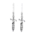 Sterling silver dangle earrings, 'Protective Swords' - Sterling Silver Sword Dangle Earrings from India thumbail