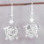 Sterling silver dangle earrings, 'Turtle Joy' - Sterling Silver Turtle Dangle Earrings from India (image 2) thumbail