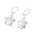 Sterling silver dangle earrings, 'Turtle Joy' - Sterling Silver Turtle Dangle Earrings from India (image 2c) thumbail