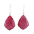 Ruby dangle earrings, 'Passionate Muse' - Ruby and Sterling Silver Dangle Earrings from India thumbail