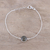 Labradorite pendant bracelet, 'Mesmerizing Night' - Adjustable Labradorite Pendant Bracelet from India (image 2) thumbail