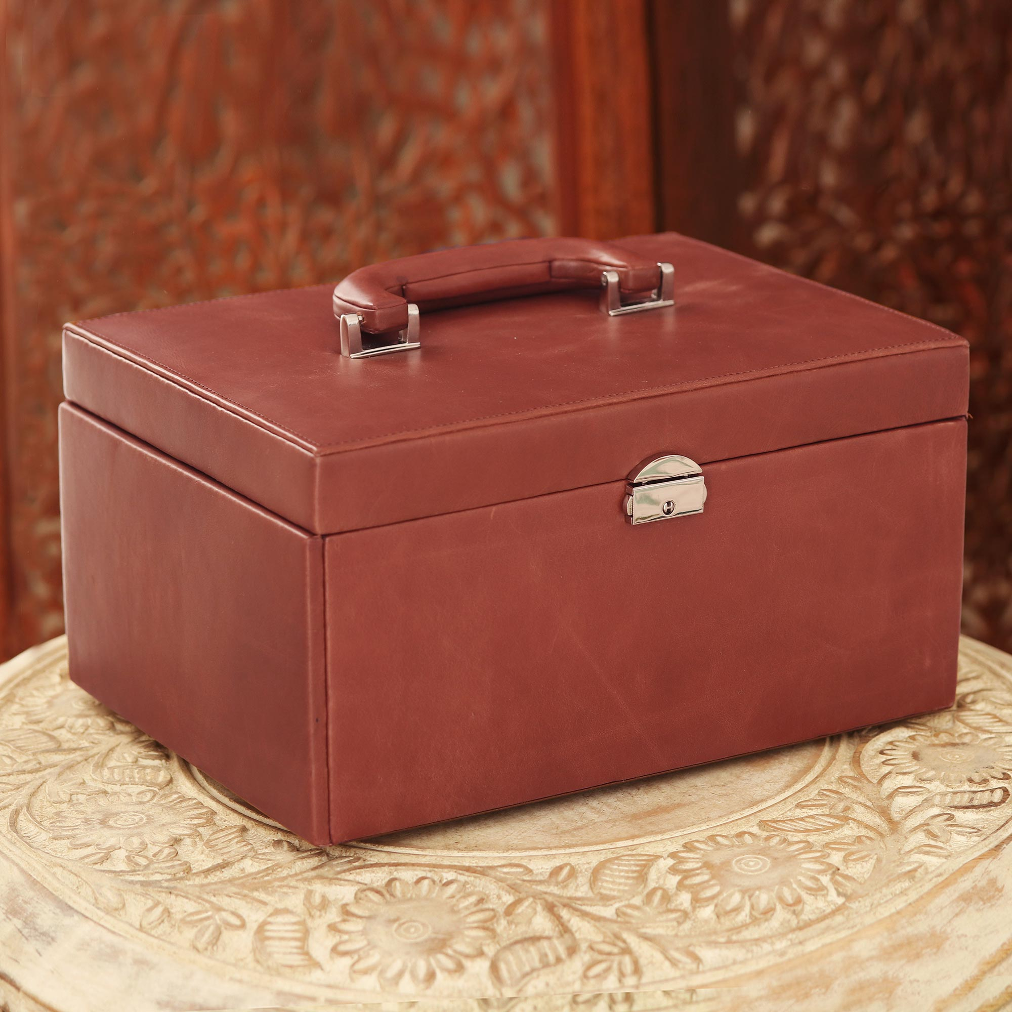 leather jewelry box