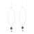 Smoky quartz dangle earrings, 'Stylish Attraction' - Smoky Quartz Dangle Earrings from India thumbail