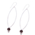Smoky quartz dangle earrings, 'Stylish Attraction' - Smoky Quartz Dangle Earrings from India (image 2c) thumbail