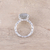 Rhodium plated labradorite single-stone ring, 'Aurora Bliss' - Rhodium Plated Labradorite Single-Stone Ring from India