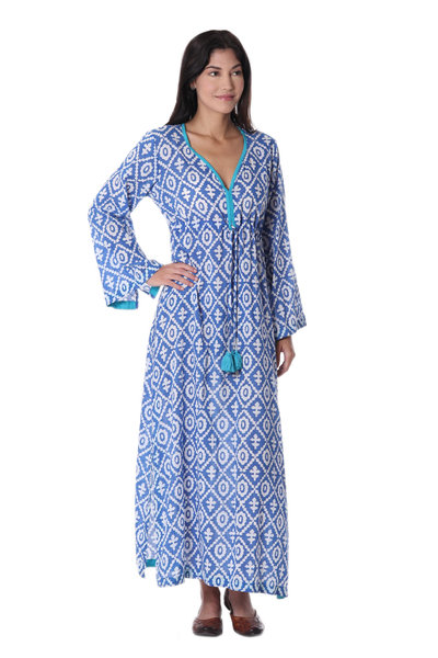 cotton maxi dresses with sleeves