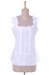 Cotton blouse, 'Summer Lace' - Embroidered Cotton Blouse in White from India (image 2a) thumbail