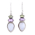 Multi-gemstone dangle earrings, 'Gemstone Allure' - Multi-Gemstone Dangle Earrings from India