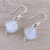 Rainbow moonstone dangle earrings, 'Gleaming Grandeur' - Rainbow Moonstone Dangle Earrings from India
