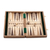 Juego de backgammon de madera, 'Classic Match' - Juego de backgammon de madera con tablero y piezas talladas a mano