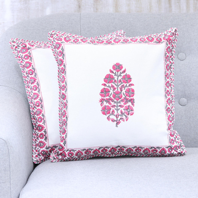 Details about   S4Sassy Aqua 2Pcs Cotton Poplin Pillow Sham Case Floral Print Sofa Cushion Cover 