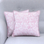 Cotton cushion covers, 'Mughal Garden' (pair) - Pink and White Mughal Garden Floral Pair of Cushion Covers