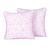 Cotton cushion covers, 'Mughal Garden' (pair) - Pink and White Mughal Garden Floral Pair of Cushion Covers (image 2a) thumbail