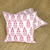 Cotton cushion covers, 'Mughal Blooms' (pair) - Pink and White Floral Pair of Cotton Cushion Covers