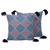Cotton cushion covers, 'Geometric Ambiance' (pair) - Geometric Print Cotton Cushion Covers with Tassels (Pair)