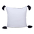Cotton cushion covers, 'Geometric Ambiance' (pair) - Geometric Print Cotton Cushion Covers with Tassels (Pair) (image 2b) thumbail