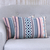 Cotton cushion covers, 'Geometric Inspiration' (pair) - Coral Geometric Striped Pair of Cotton Cushion Covers thumbail