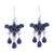 Lapis lazuli waterfall earrings, 'Lapis Dream' - Lapis Lazuli Waterfall Earrings from India (image 2a) thumbail