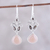 Moonstone and smoky quartz dangle earrings, 'Evening Delight' - Moonstone and Smoky Quartz Dangle Earrings from India