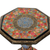 Dekorativer Holzsockel, 'Floral Kashmir'. - Bunter Blumenholz-Dekorsockel aus Indien