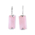 Rose quartz drop earrings, 'Beautiful Pink' - 12-Carat Rose Quartz Drop Earrings from India thumbail