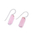 Rose quartz drop earrings, 'Beautiful Pink' - 12-Carat Rose Quartz Drop Earrings from India