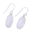 Rainbow moonstone dangle earrings, 'Dashing Beauty' - Oval Rainbow Moonstone Dangle Earrings from India (image 2c) thumbail