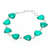 Onyx link bracelet, 'Triangle Dazzle' - 32-Carat Green Onyx Link Bracelet from India (image 2c) thumbail