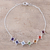 Multi-gemstone link bracelet, 'Wellness' - Multi-Gemstone Chakra Bracelet from India thumbail