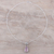 Chalcedony pendant necklace, 'Soft Pink Mist' - Teardrop Chalcedony Pendant Necklace in Pink from India (image 2b) thumbail