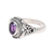 Amethyst cocktail ring, 'Traditional Romantic' - Traditional Amethyst Cocktail Ring from India (image 2d) thumbail
