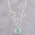 Peridot and serpentine pendant necklace, 'Evening Delight' - Sterling Silver Peridot and Serpentine Pendant Necklace thumbail