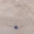 Tobillera con colgante de lapislázuli - Tobillera con colgante de lapislázuli de la India