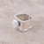 Rainbow moonstone wrap ring, 'Romance Beckons' - Romantic Heart-Shaped Rainbow Moonstone Wrap Ring from India