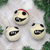 Wool ornaments, 'Whimsical Holiday' (set of 3) - Handcrafted Wool Ornaments from India (Set of 3) (image 2) thumbail