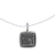 Drusy-Anhänger-Halskette - Halskette mit Anhänger aus Sterlingsilber und grauem Drusenquarz