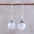 Howlite dangle earrings, 'Elegant Fruits' - Howlite and Sterling Silver Dangle Earrings from India