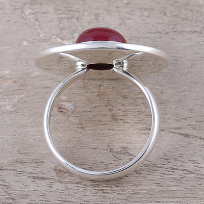 Jasper cocktail ring, 'Tribal Fling' - Artisan Crafted Jasper Cocktail Ring from India