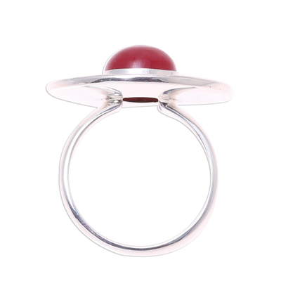 Jasper cocktail ring, 'Tribal Fling' - Artisan Crafted Jasper Cocktail Ring from India