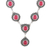 Collar de eslabones de jaspe - Collar con colgante de eslabones de jaspe de la India
