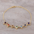 Gold plated multi-gemstone link bracelet, 'Wellness' - 22k Gold Plated Multi-Gemstone Chakra Link Bracelet (image 2b) thumbail