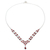 Garnet pendant necklace, 'Evening in Delhi' - 17-Carat Garnet Pendant Necklace from India (image 2c) thumbail