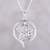 Sterling silver pendant necklace, 'Serpent and Star' - Snake and Star Sterling Silver Pendant Necklace from India (image 2) thumbail