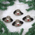 Wool felt ornaments, 'A Dog's Holiday' (Set of 4) - Set of 4 Wool Dog Ornaments Handmade in India