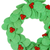 Wool felt wreath, 'Holiday Celebration' - Wool Felt Holiday Wreath Handmade in India (image 2b) thumbail