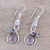 Multi-gemstone dangle earrings, 'Spring Beauty' - Multi-Gemstone Dangle Earrings from India (image 2b) thumbail