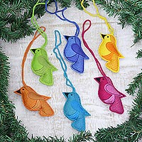 Featured review for Wool felt ornaments, Christmas Sonata (set of 6)