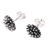 Sterling silver stud earrings, 'Spiny Burst' - Modern Sterling Silver Stud Earrings from India (image 2d) thumbail
