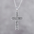 Sterling silver pendant necklace, 'Adorned Cross' - Handcrafted Sterling Silver Ornate Cross Pendant Necklace (image 2) thumbail